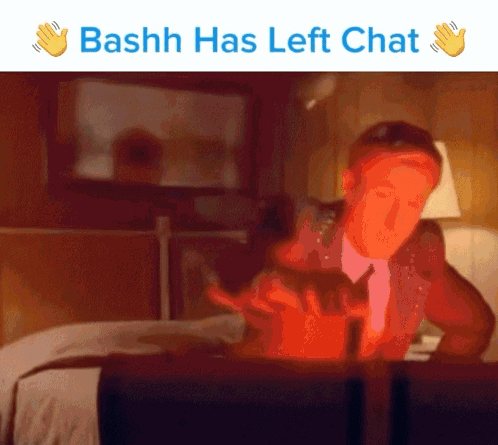 Blurry Man Bashh Has Left Chat GIF