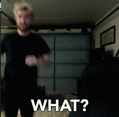 A Blurry Picture Of A Man With The Words What On The Bottom Right GIF