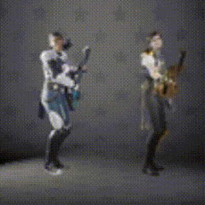 A Blurry Picture Of A Person Holding A Sword And A Picture Of A Person Holding A Sword GIF