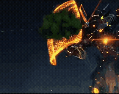 A Blurry Picture Of A Person Holding A Torch GIF