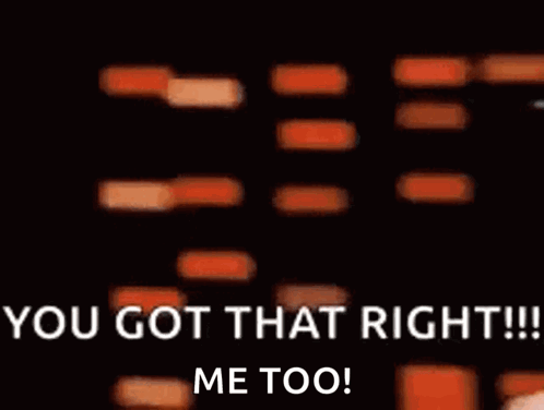 A Blurry Picture Of A Person Saying `` You Got That Right ! `` GIF