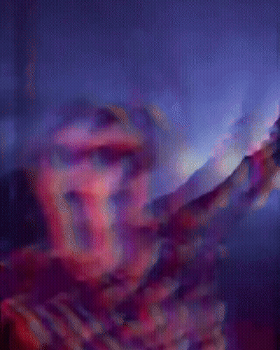 A Blurry Picture Of A Person With The Words " I Do Not " On The Bottom GIF