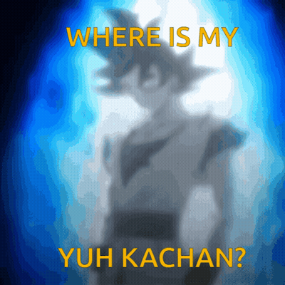 A Blurry Picture Of A Person With The Words Where Is My Yuh Kachan GIF