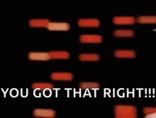 A Blurry Picture Of A Person With The Words `` You Got That Right '' Written On It . GIF