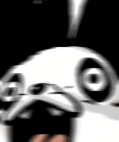 A Blurry Picture Of A Rabbit 'S Face With A Black Background . GIF
