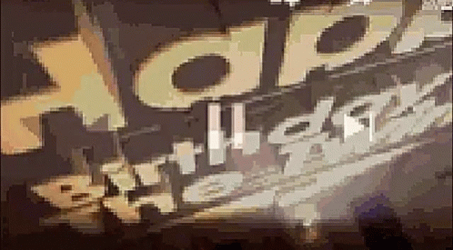 A Blurry Picture Of A Sign That Says ' Apollo 11 ' GIF