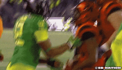 A Blurry Picture Of A Soccer Game With The Words Sb Nation On The Bottom Right GIF