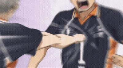 A Blurry Picture Of Two Volleyball Players Fighting Each Other In A Game . GIF