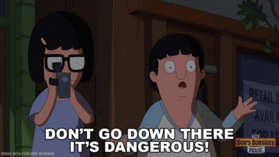 A Bob 'S Burgers Movie Poster Shows A Boy And A Girl GIF