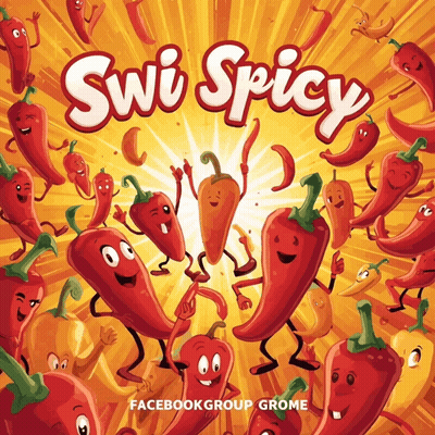 A Book Called Swi Spicy Shows A Bunch Of Red Peppers With Faces On Them GIF
