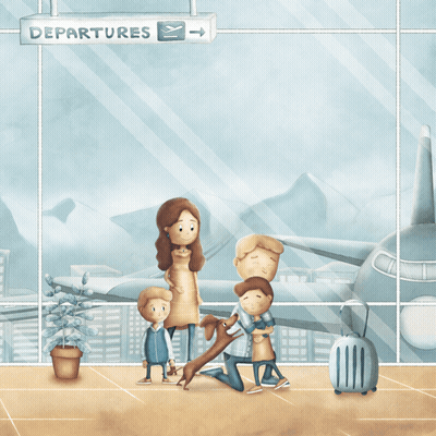 A Book Called When Dad Travels For Work By Kristopher James Goeden GIF