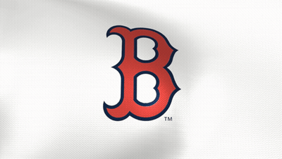 A Boston Red Sox Logo Is On A White Cloth GIF