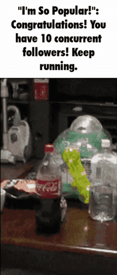 A Bottle Of Coca Cola Sits On A Table Next To A Pile Of Other Bottles GIF