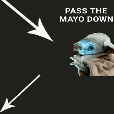 A Bottle Of Miracle Whip Mayonnaise With An Arrow Pointing Down GIF