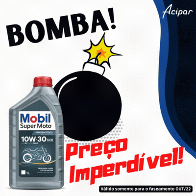 A Bottle Of Mobil Super Moto 10W 30 Mx Oil GIF