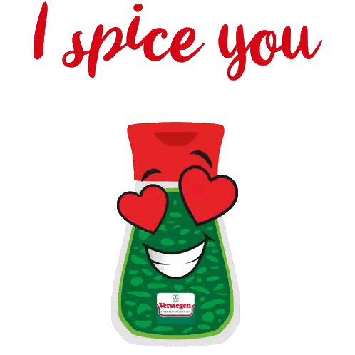 A Bottle Of Verstiegen White Sauce With Hearts In Its Eyes Sticker