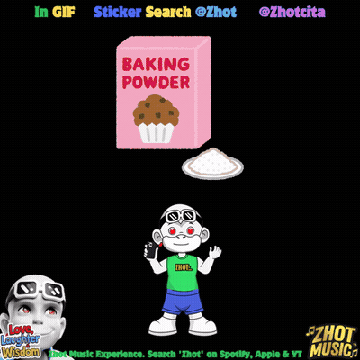 A Box Of Baking Powder Is Next To A Monkey GIF