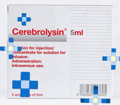 A Box Of Cerebrolysin 5Ml Contains 5 Ml Of Solution GIF