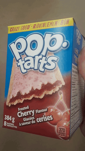 A Box Of Pop Tarts Has A Cherry Flavour GIF