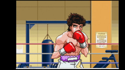 A Boxer In A Boxing Ring With A Sign That Says Www On It GIF
