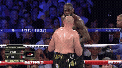 A Boxing Match Between Wilder And Fury Is Going On GIF