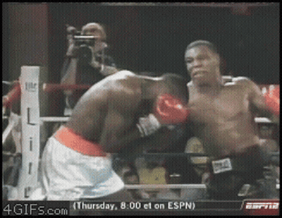 A Boxing Match Is Being Shown On Espn At 8:00 GIF