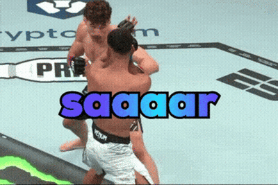 A Boxing Match With The Word Saaaar On The Bottom GIF