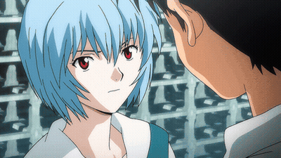 A Boy And A Girl Are Looking At Each Other In A Cartoon GIF