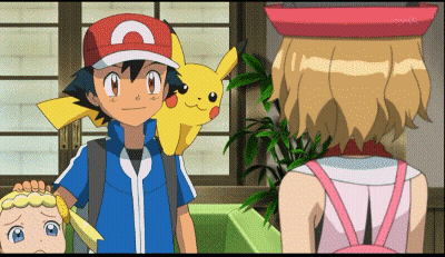 A Boy And A Girl Are Standing Next To Each Other GIF
