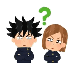 A Boy And A Girl Are Standing Next To Each Other With Question Marks Over Their Heads . Sticker