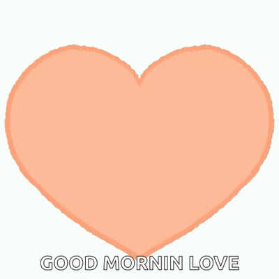 a boy and a girl hugging inside of a heart with the words good mornin love written below them