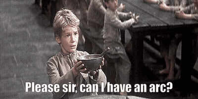 A Boy Holding A Bowl With The Words Please Sir Can I Have An Arc On The Bottom GIF