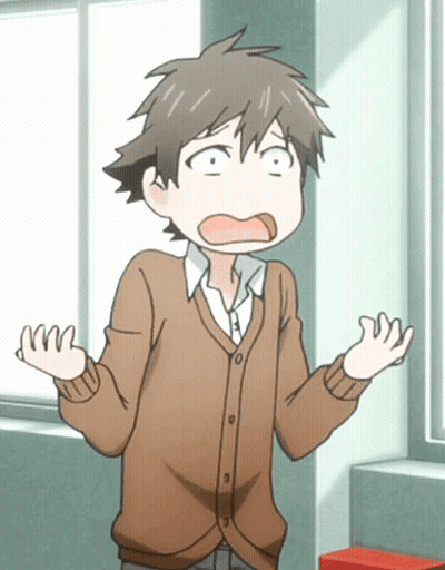 A Boy In A Brown Cardigan Making A Funny Face GIF