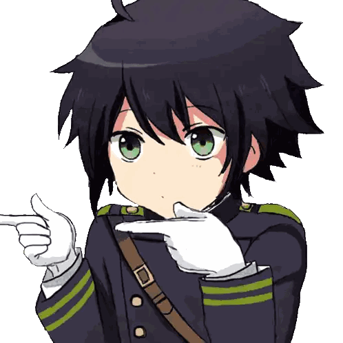 A Boy In A Military Uniform Is Pointing His Finger Sticker