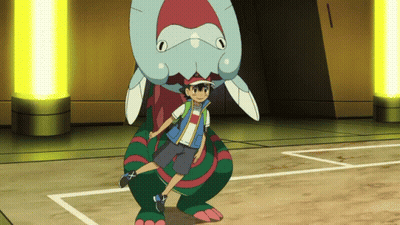 A Boy Is Riding On The Back Of A Shark GIF