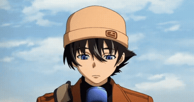 A Boy Wearing A Hat With The Letter G On It Looks At The Camera GIF