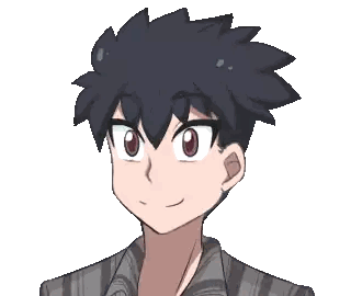 A Boy Wearing A Plaid Shirt And A Red Hat Sticker