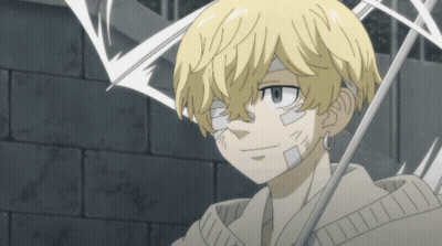 A Boy With A Bandage On His Face Is Holding A White Umbrella GIF