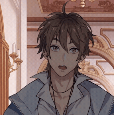 A Boy With A Surprised Look On His Face Is Wearing A Necklace GIF