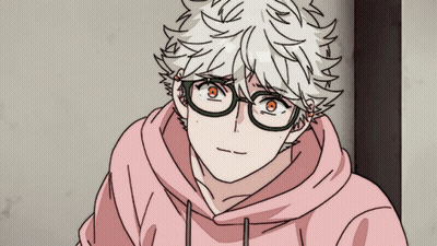 A Boy With Glasses And A Pink Hoodie GIF