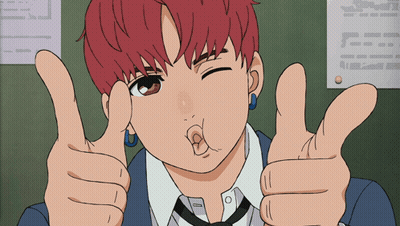 A Boy With Red Hair Is Giving A Thumbs Up Sign GIF