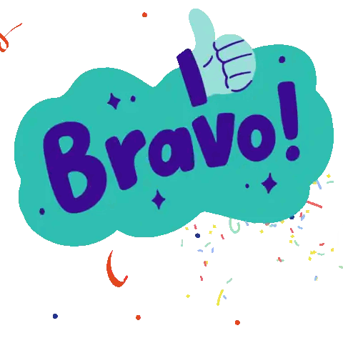 A Bravo Sign With A Hand Giving A Thumbs Up In The Background Sticker
