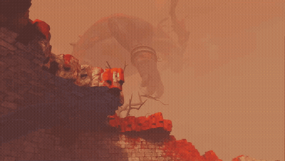 A Brick Wall With Graffiti On It That Says ' A ' GIF