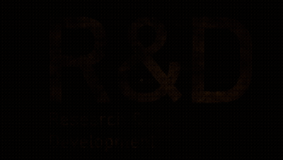 A Brick Wall With The Words Research & Development Written On It GIF