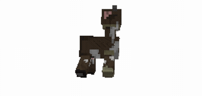 A Brown And White Cow Is Standing On A White Background . GIF