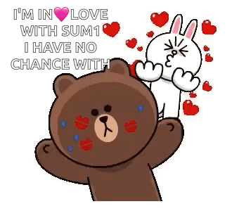A Brown Bear Is In Love With A Bunny Rabbit . GIF