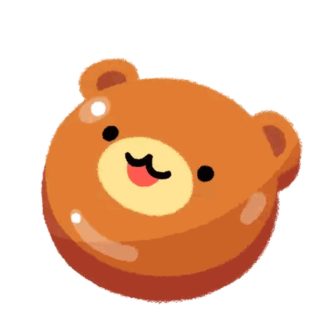 A Brown Teddy Bear With Pink Hearts Around It Sticker