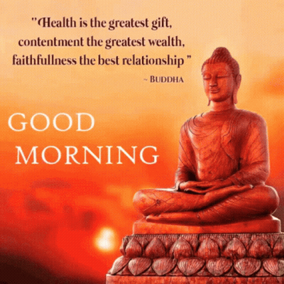 A Buddha Statue With A Quote From Buddha GIF