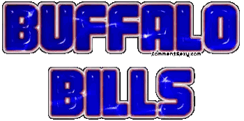 A Buffalo Bills Logo That Is Blue And White Sticker