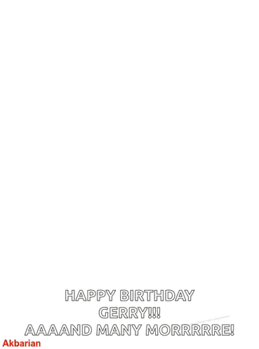 A Bunch Of Balloons With The Words Happy Birthday Hanging From Them GIF